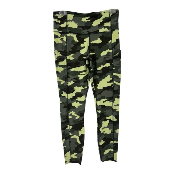 LULULEMON FAST FREE HIGH RISE CROP leggings, HERITAGE 365 CAMO CRISPIN - Picture 1 of 8